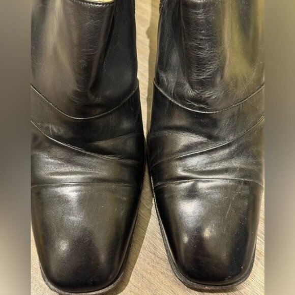 Bally black leather 3.5 bootie heels. Size 8.5 - Picture 8 of 9